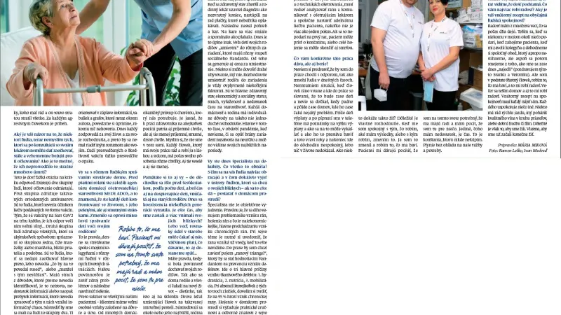  Odborné články / Daniel Ornyi pre týždenník SLOVENKA: Zistil som, prečo som na tomto svete - foto